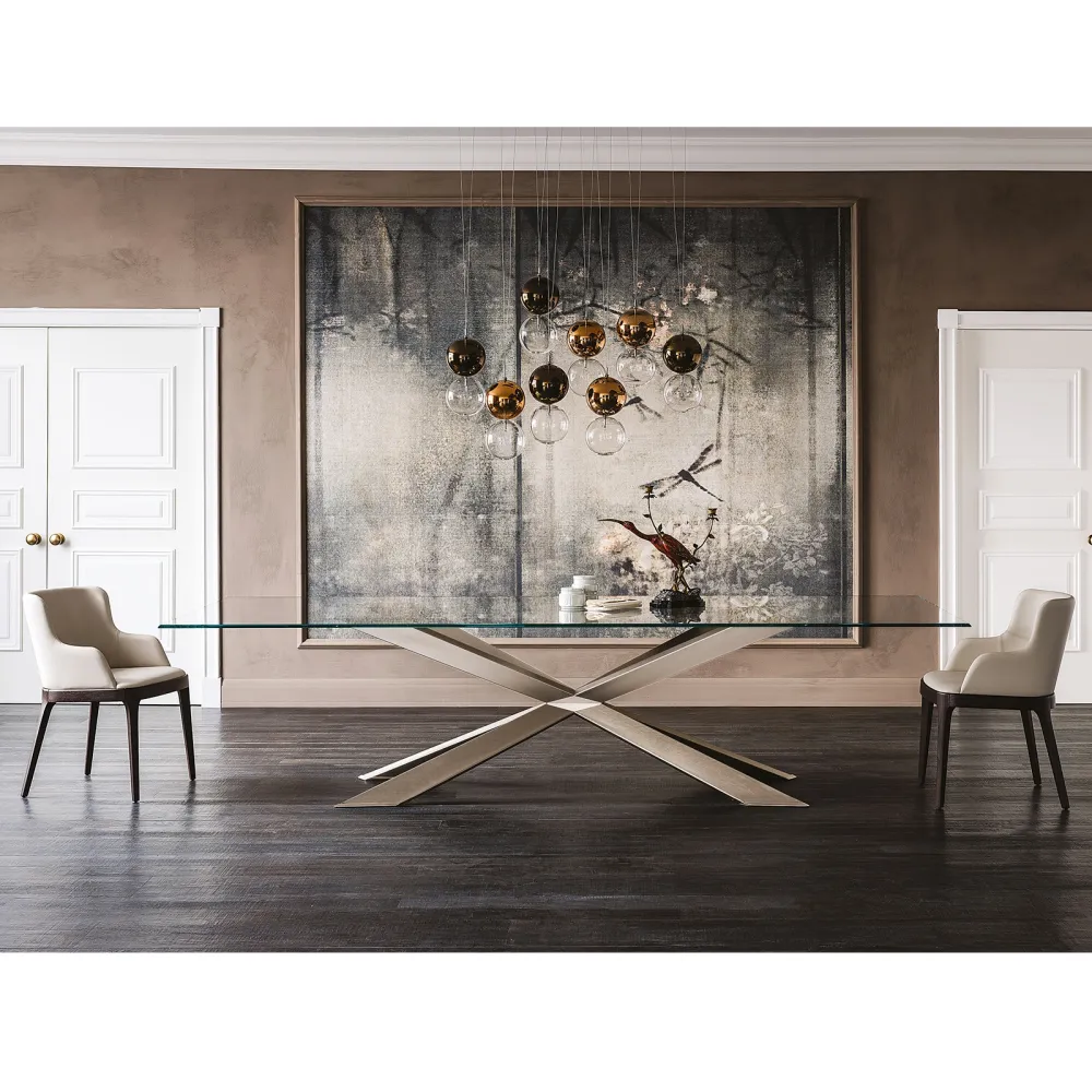 Table Cattelan Spyder - verre extra clair