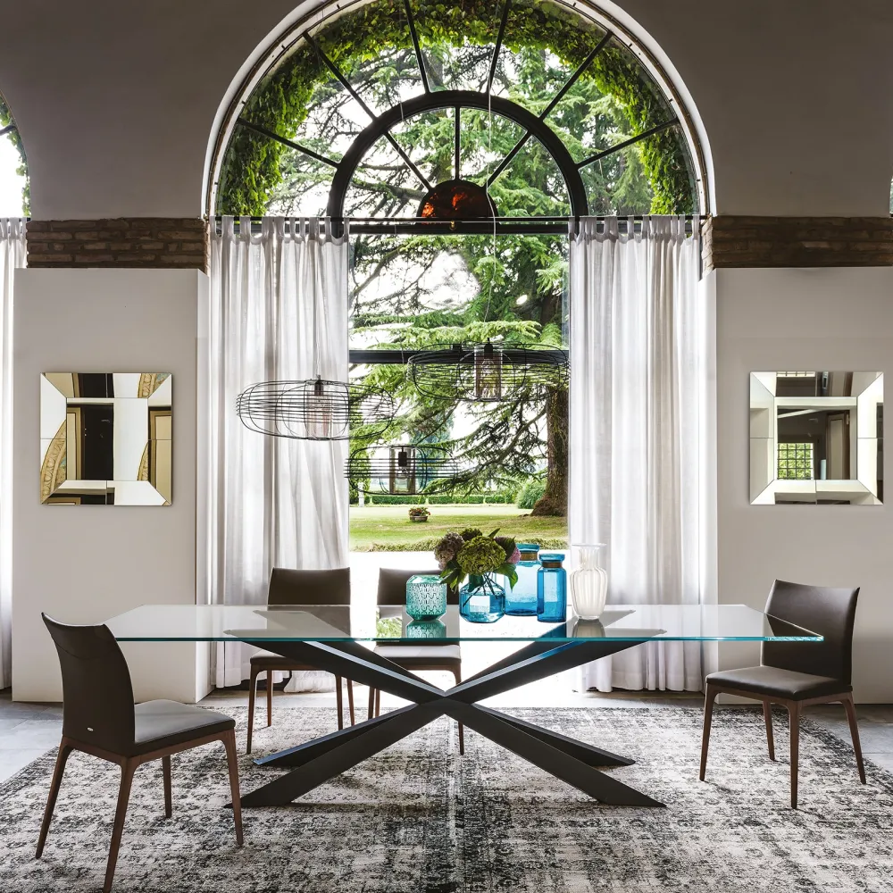 Table Cattelan Spyder - verre extra clair