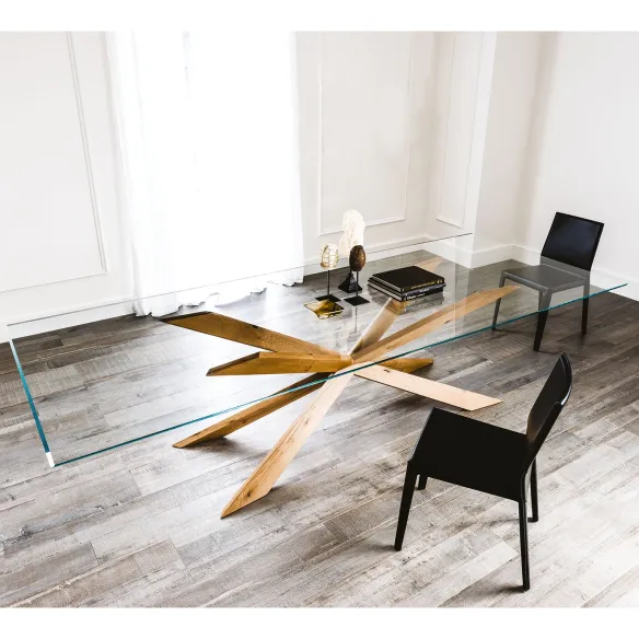 Table Cattelan Spyder - verre extra clair