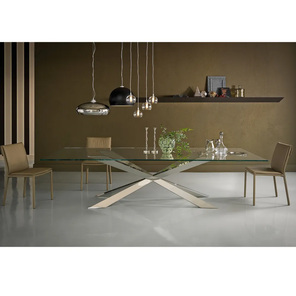 Table Cattelan Spyder - verre extra clair