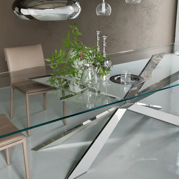 Table Cattelan Spyder - verre extra clair