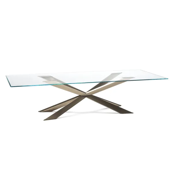 Mesa Cattelan Spyder - vidrio extra claro
