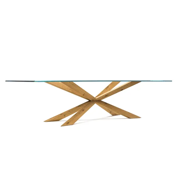 Table Cattelan Spyder - extra clear glass