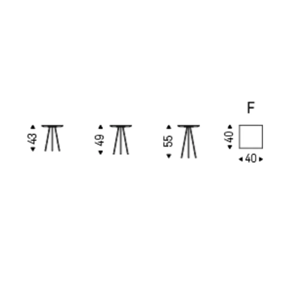 Mesa de centro cuadrada Cattelan Kaos
