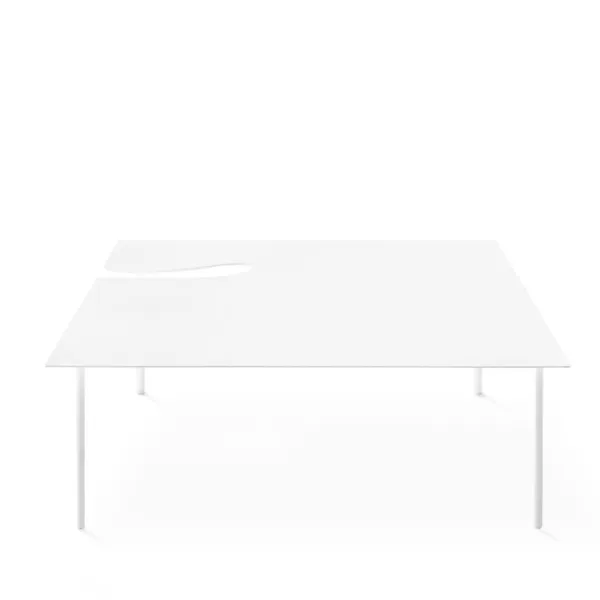 Rechteckiger Couchtisch Desalto Softer Than Steel 688