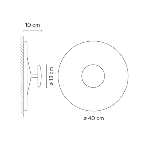 Wandlampe Vibia Top 1154