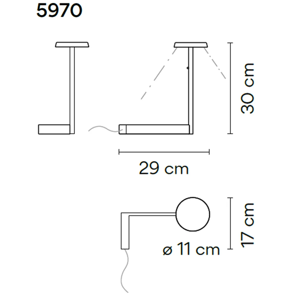 Lampe de table Vibia Flat 5970