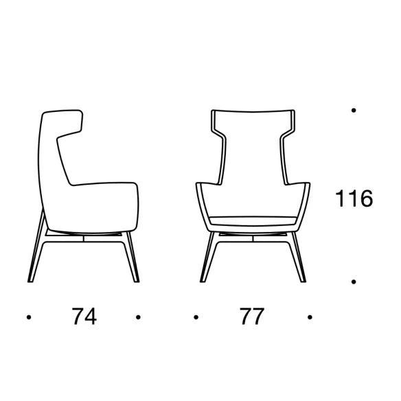 Armchair Valentini Iris