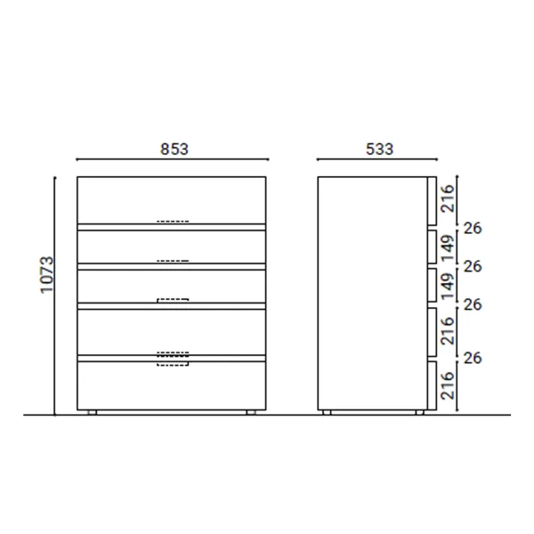 Drawers Presotto Sibari 2