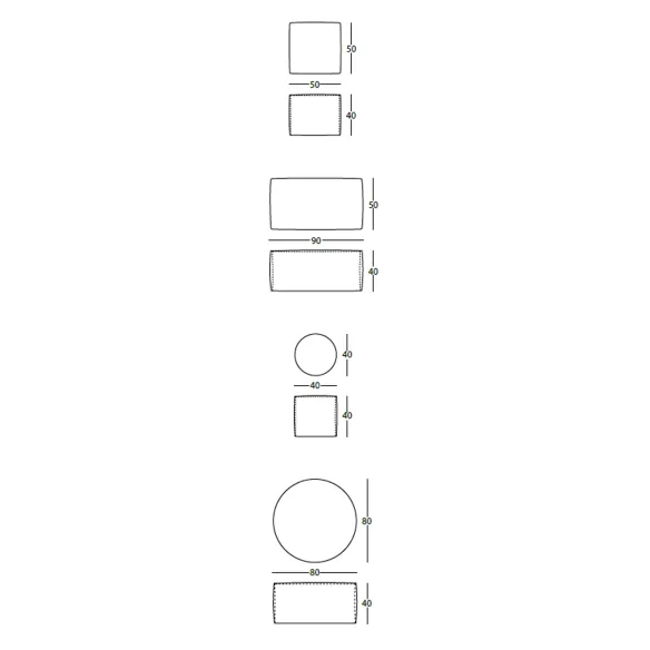 Pouf MemeDesign Archimede