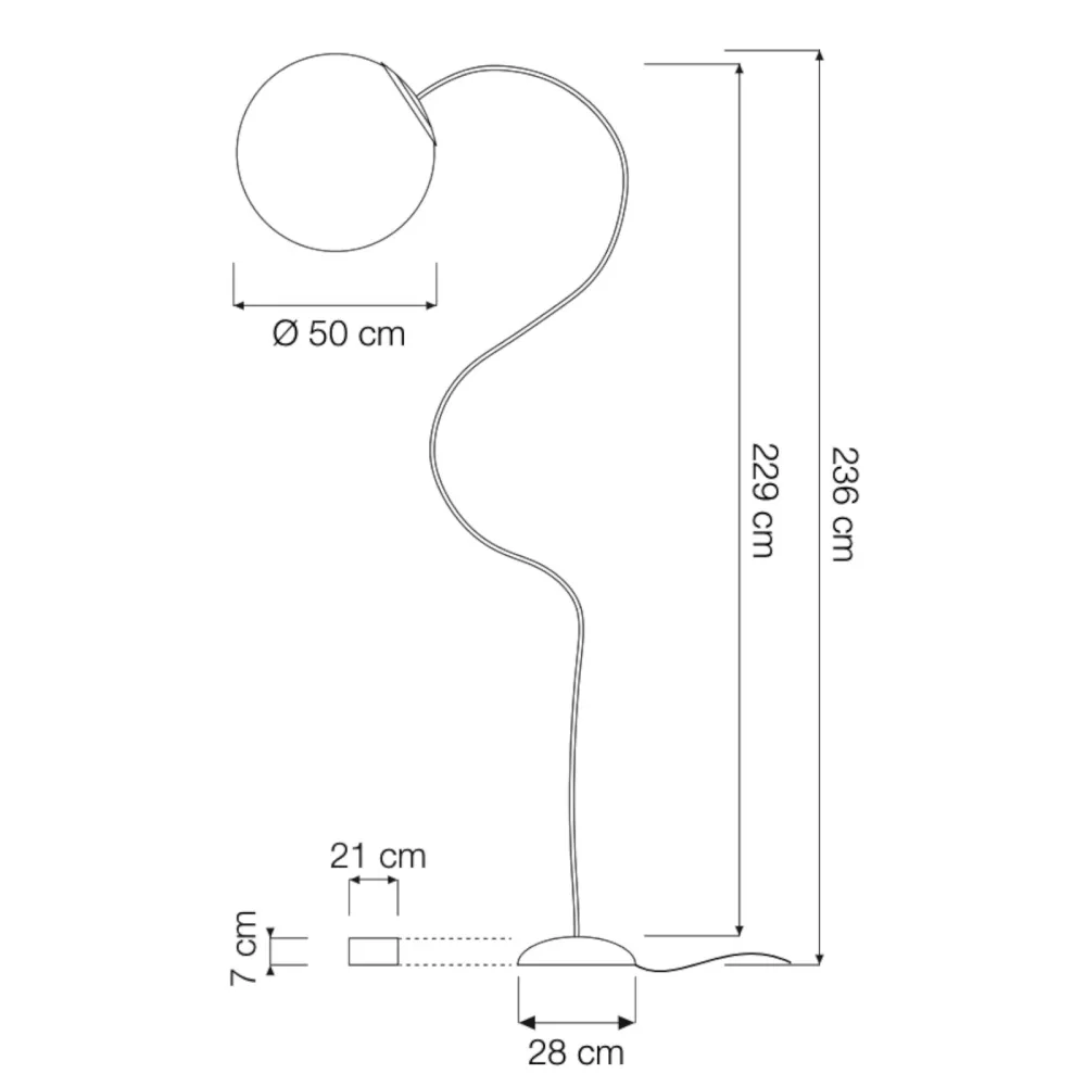 Ground lamp In-es.artdesign Luna