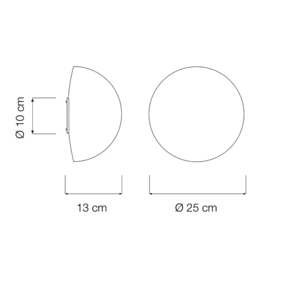 Lámpara de pared In-es.artdesign Button