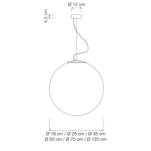 Suspension lamp  Ines.artdesign Luna 25