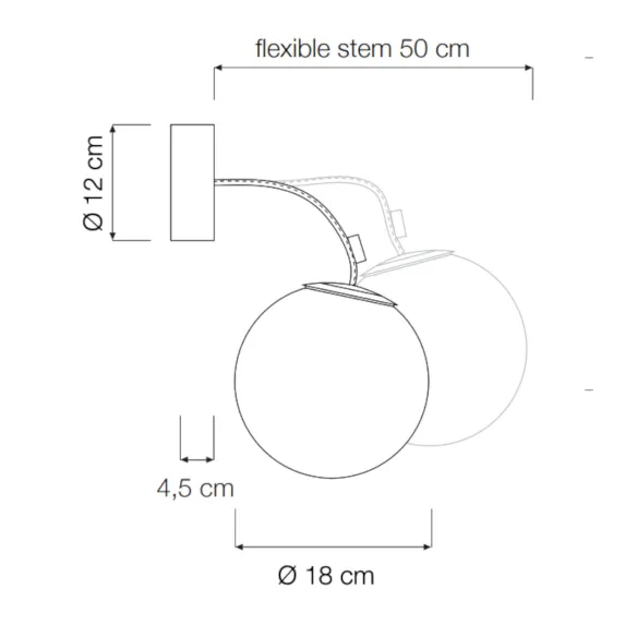 Wall lamp In-es.artdesign Micro Luna