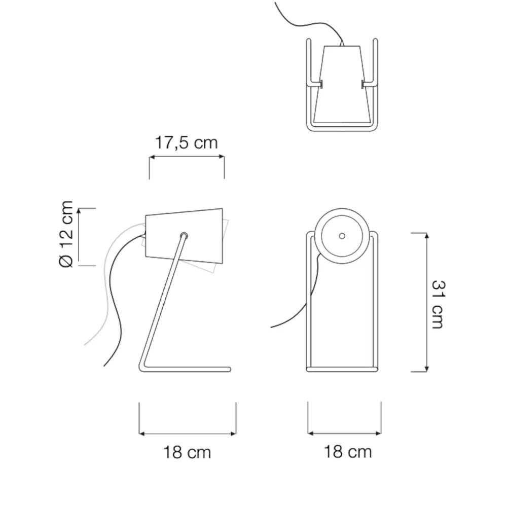 Lampe de table In-es.artdesign Paint T Lavagna