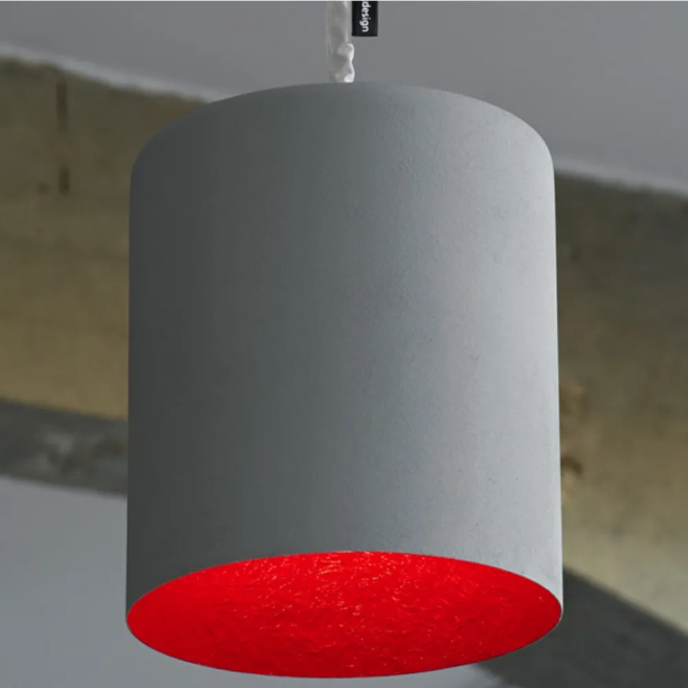 Lampada a sospensione In-es.artdesign Bin Cemento