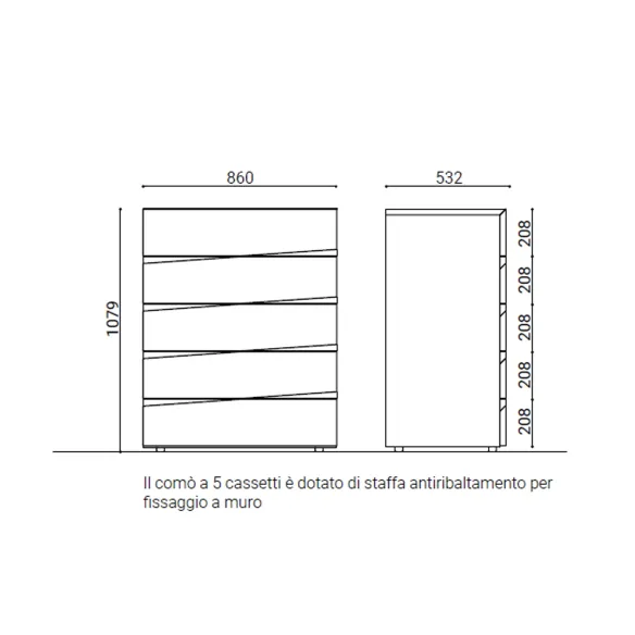 Drawers Presotto Jazz