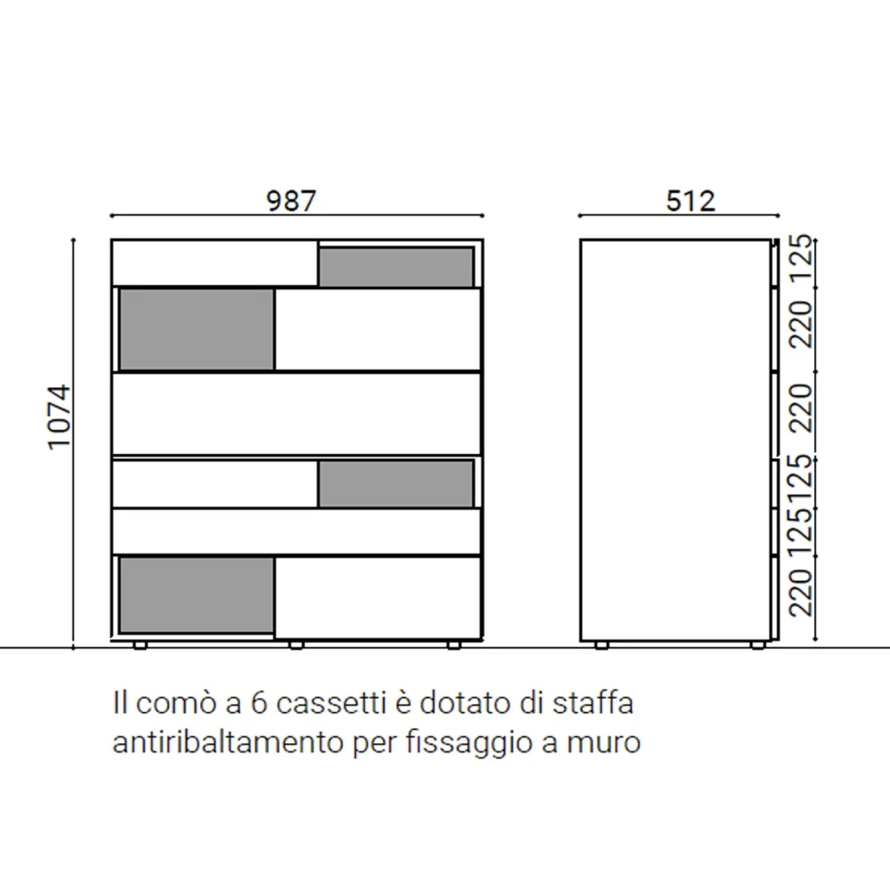 Mobile contenitore Presotto Wing