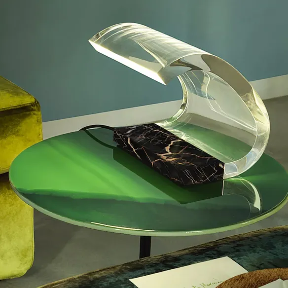 Lámpara de mesa Oluce Acrílica