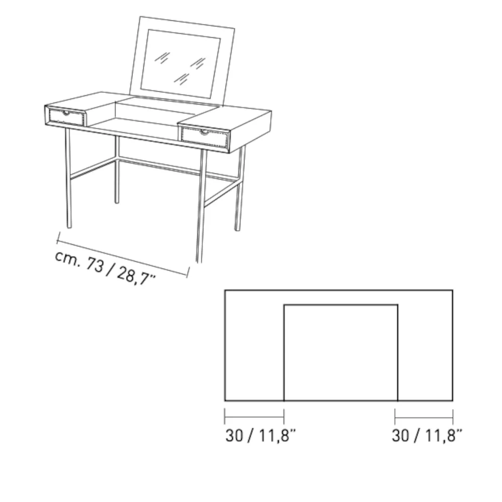 Make-up desk MyHome Chapeau