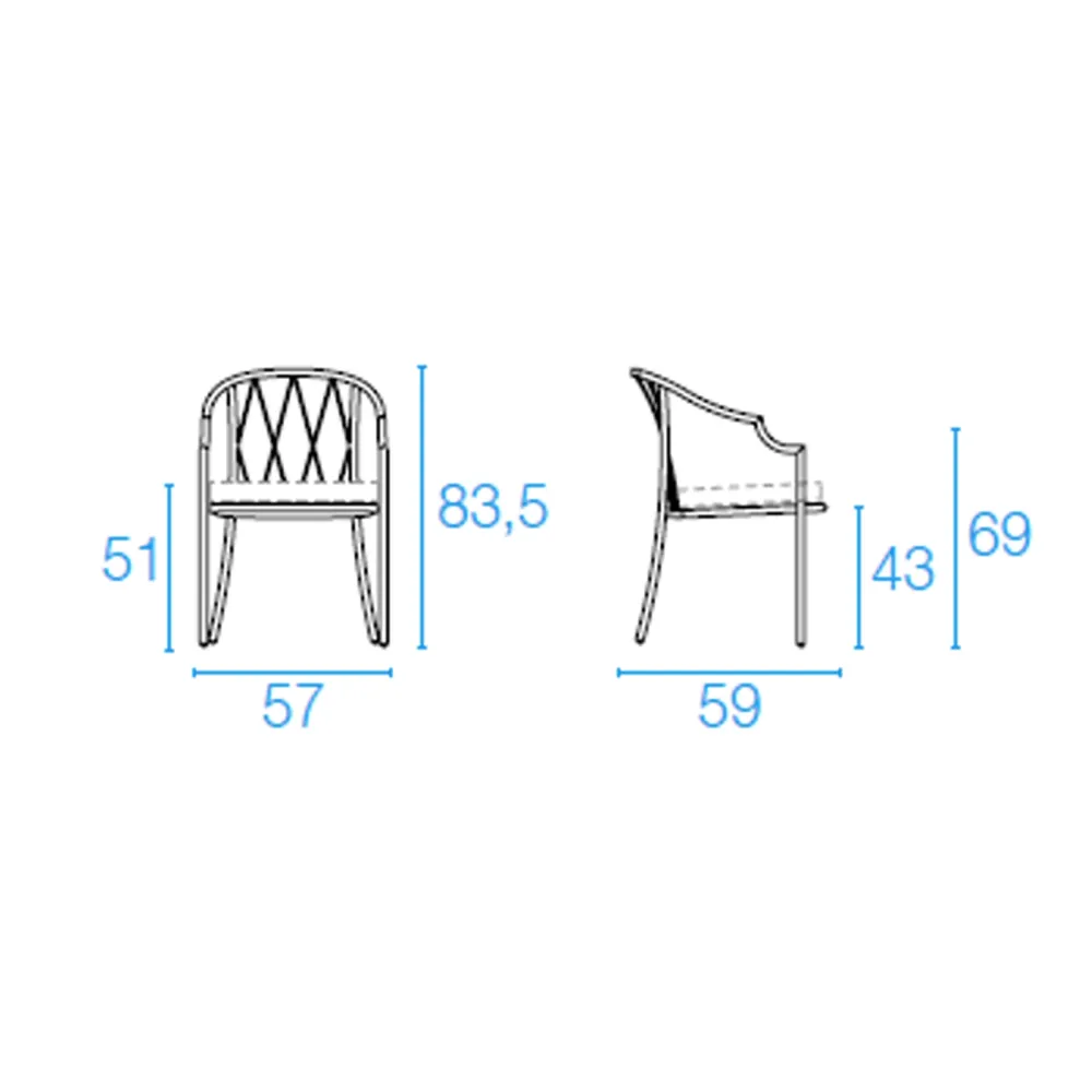 Fauteuil Emu Como avec Dossier Bas