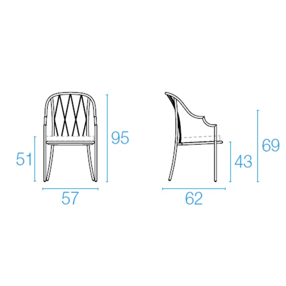 Fauteuil avec dossier haut Emu Como