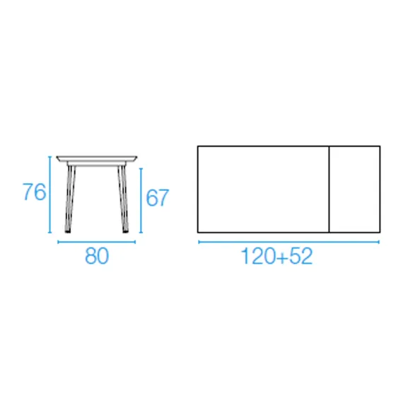 Table extensible Emu Balcony Plus4