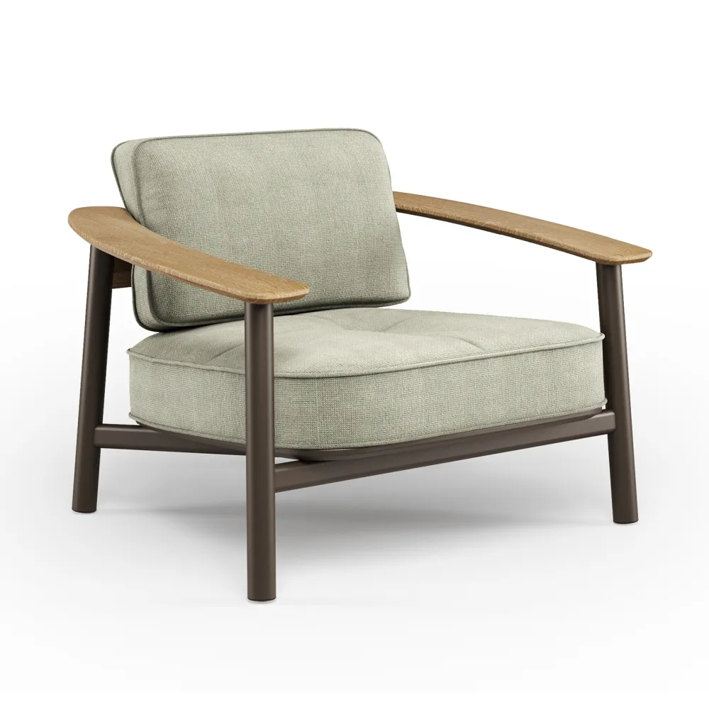 Armchair Emu Twins Alu-Teak