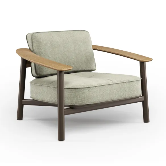 Poltrona Emu Twins Alu-Teak