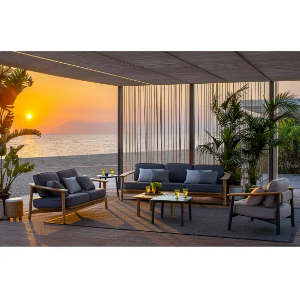 Armchair Emu Twins Alu-Teak