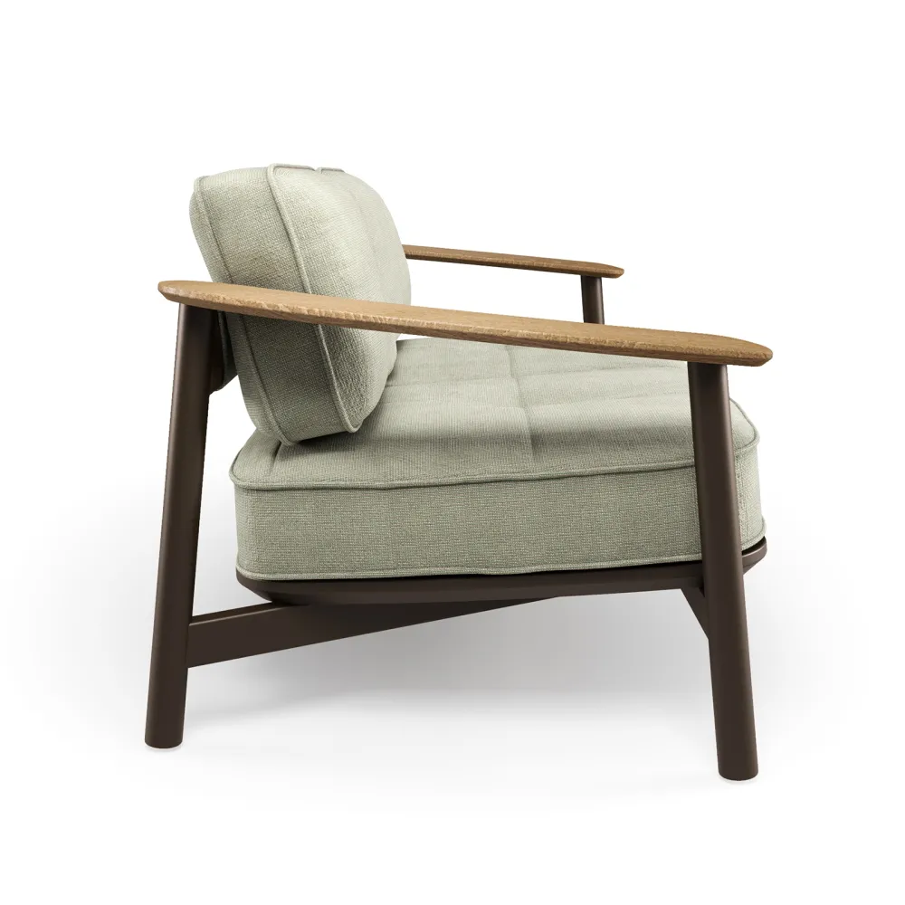 2 seater sofa Emu Twins Alu-Teak