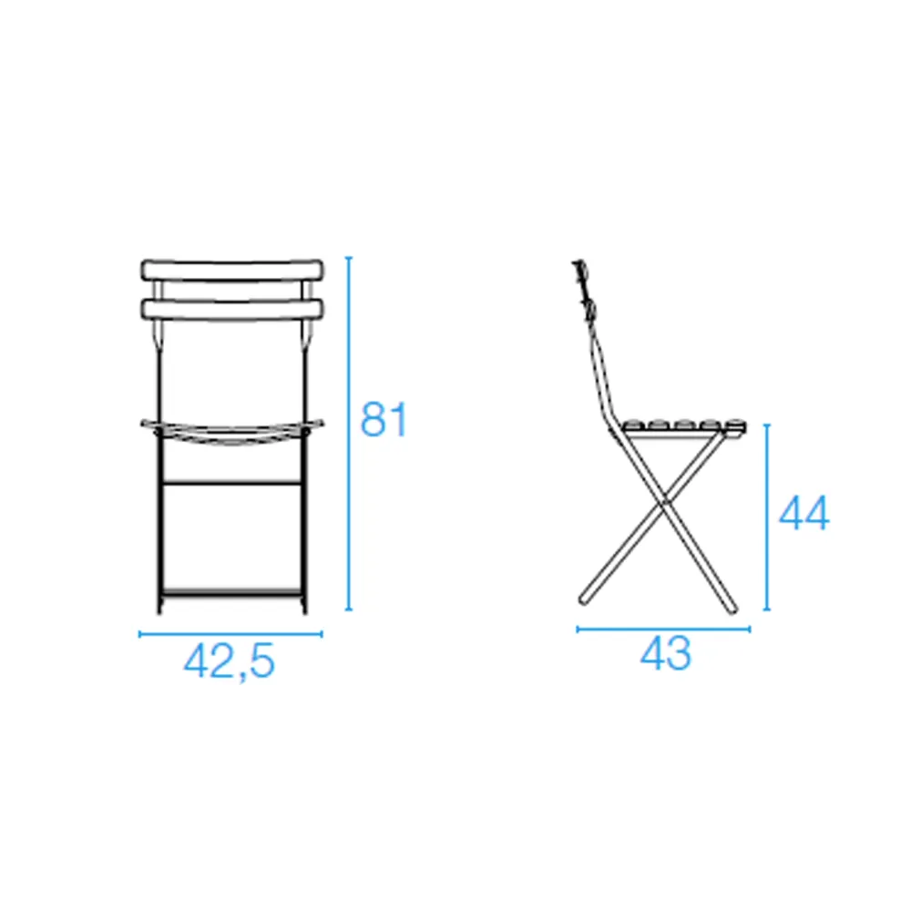 Silla plegable Emu Arc en ciel