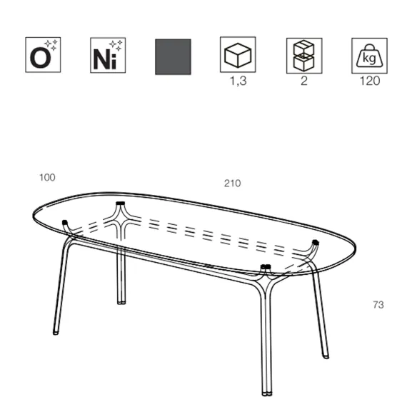 Table Minottiitalia Tubi