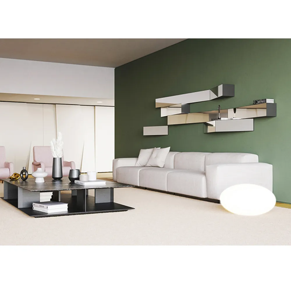 Shelf with mirror Minottiitalia Look