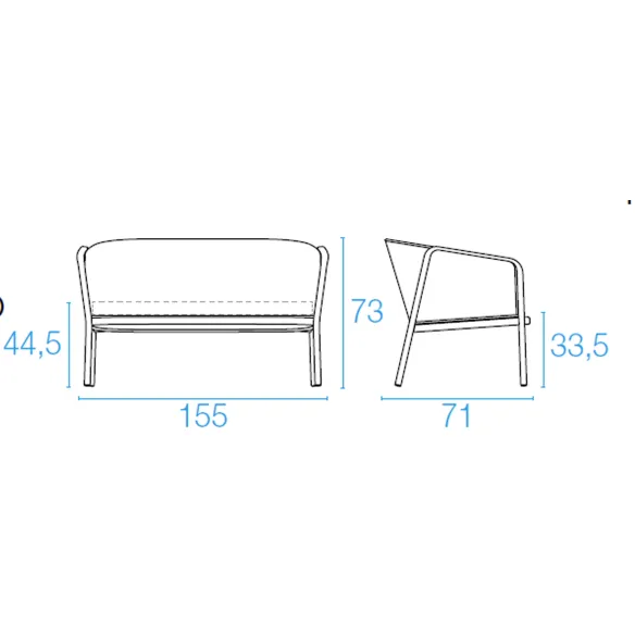 Two seater sofa Emu Carousel