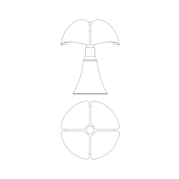 Martinelli Luce Minipipistrello Lampe de table