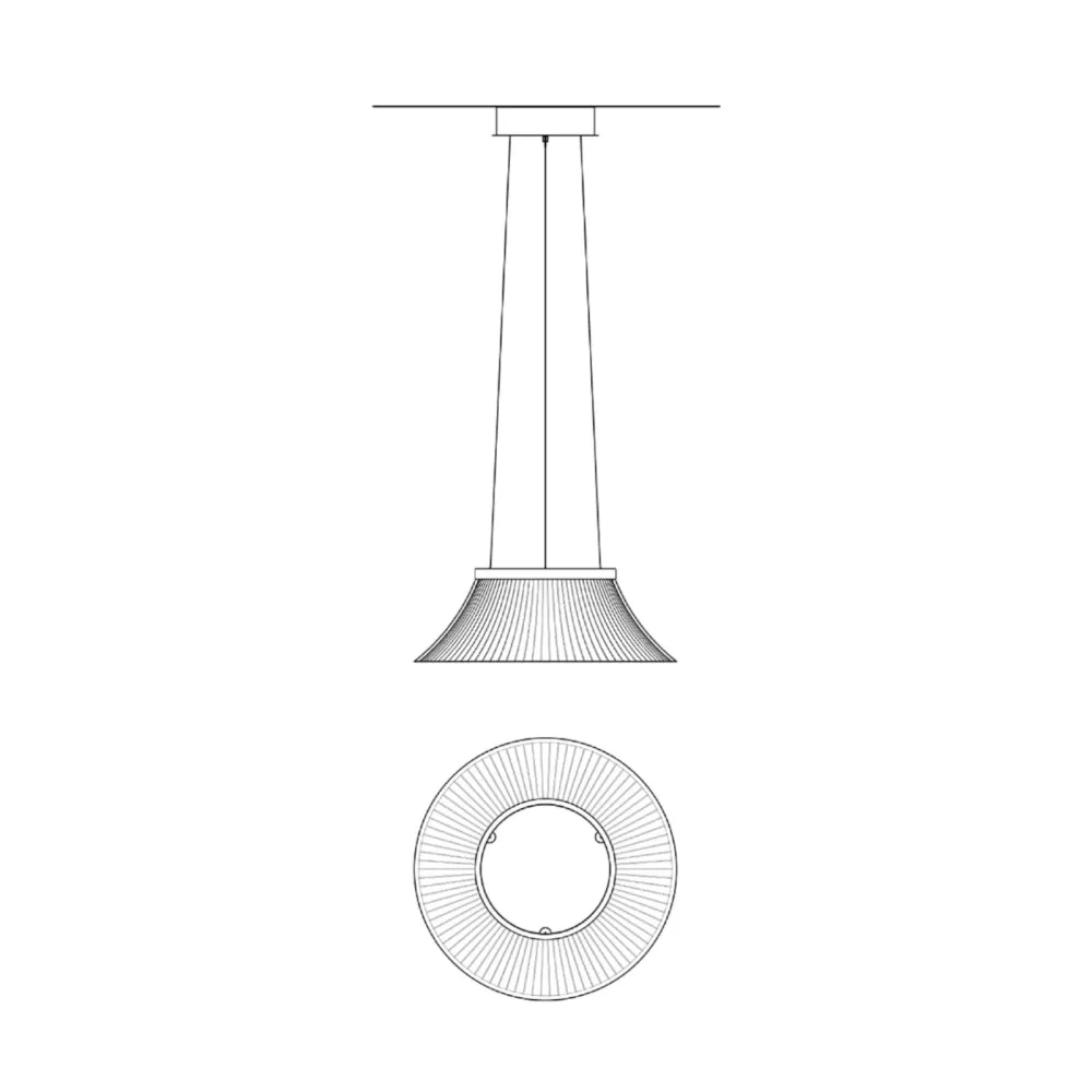 Martinelli Luce Plissé Lampada a sospensione