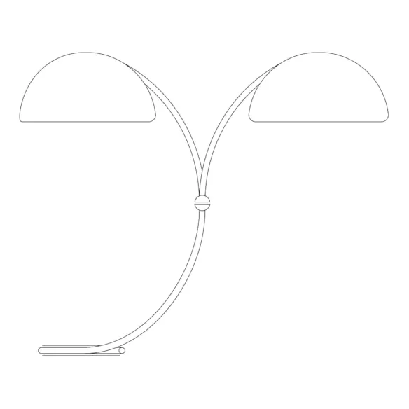 Martinelli Luce Serpente Lampe au sol