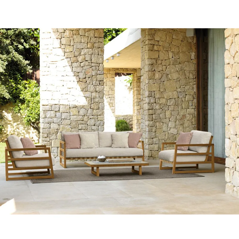 2 seater sofa Talenti Alabama Wood