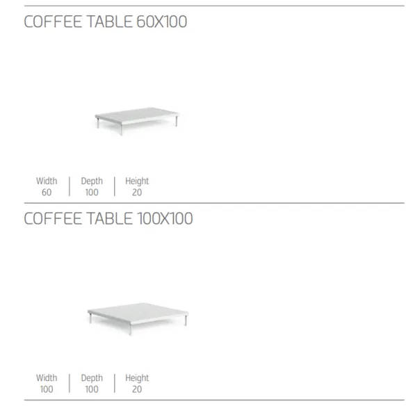 Couchtisch Talenti Cleo Soft Alu