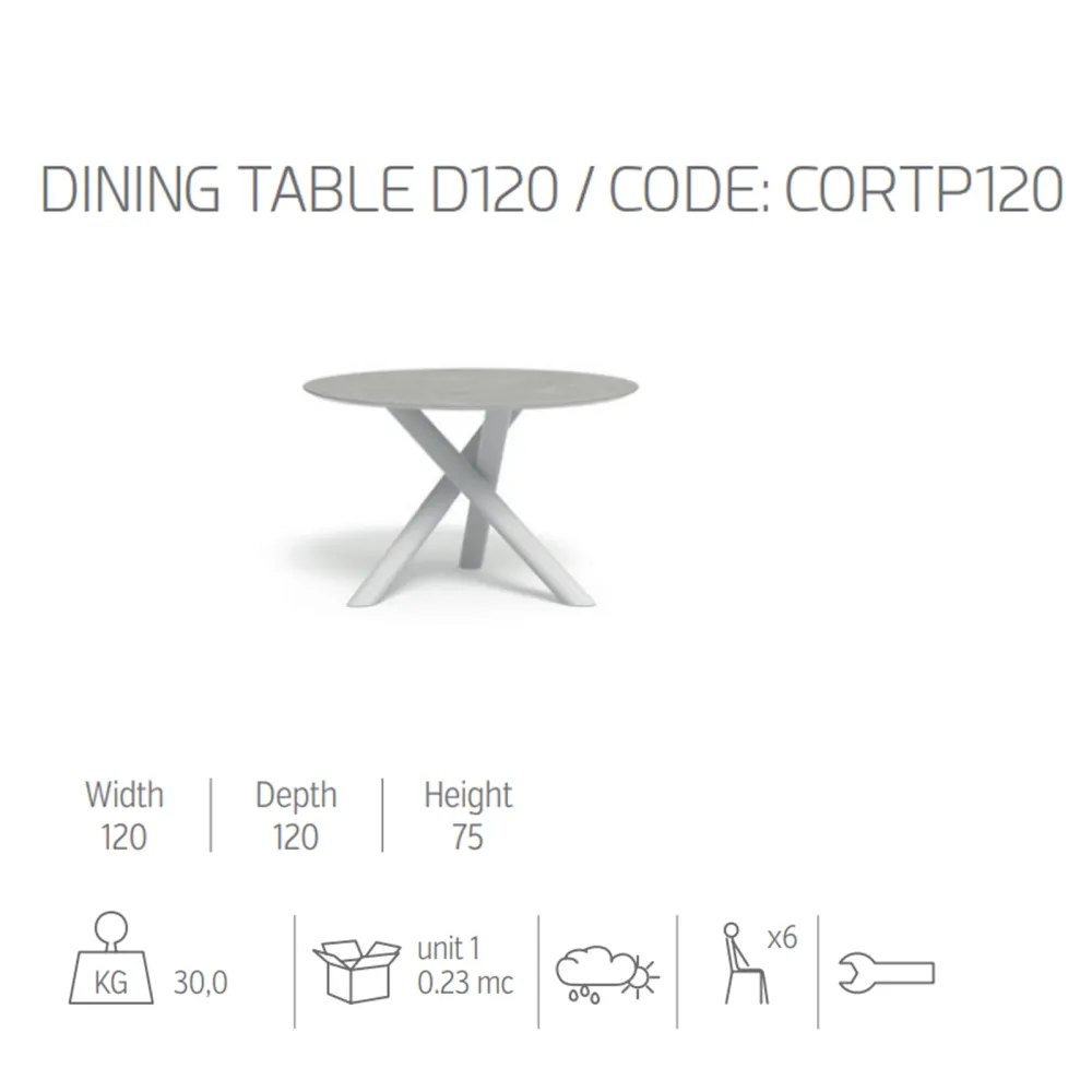 Round table Talenti Coral
