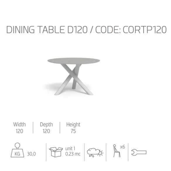 Round table Talenti Coral