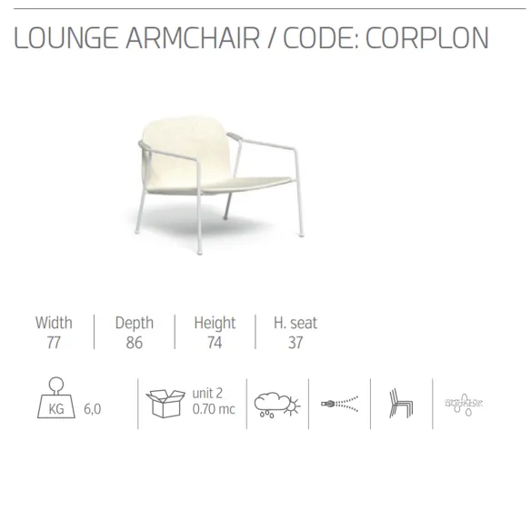 Lounge-Sessel Talenti Coral
