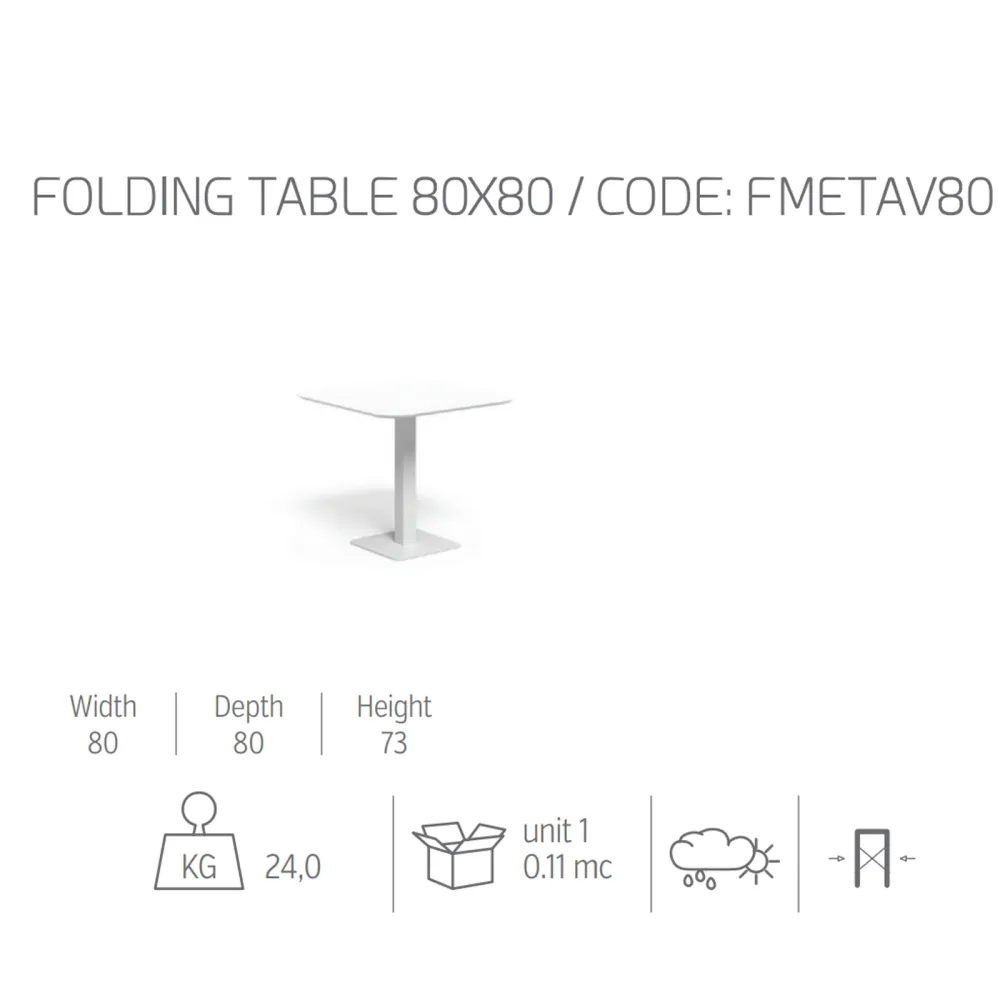 Tavolo Pieghevole Talenti Frame