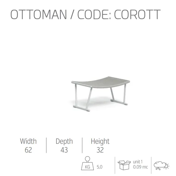 Ottomane Talenti Coral