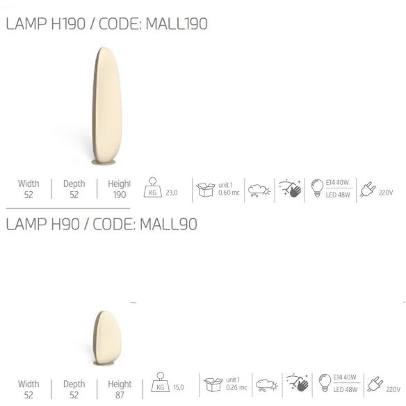 Lampe au sol Talenti Malé