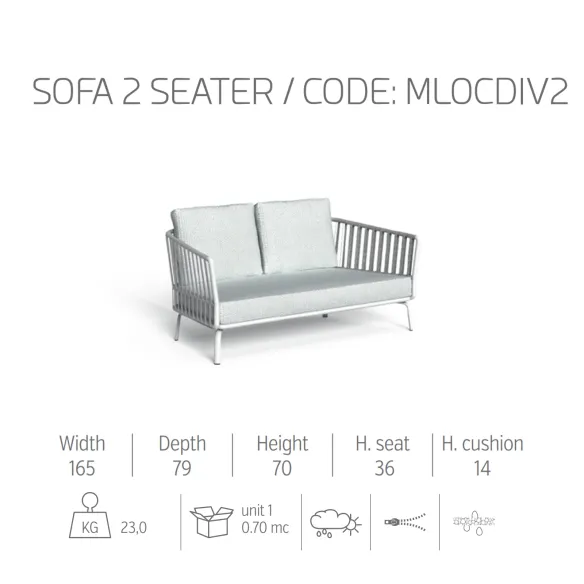 2-Sitzer-Sofa Talenti Milo