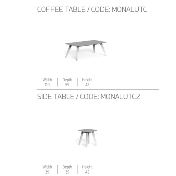 2-Sitzer-Sofa Talenti Moon Alu