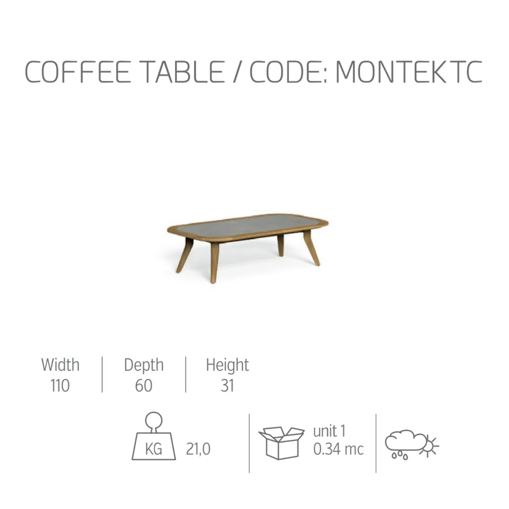 Coffee table Talenti Moon Teak