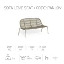 2-Sitzer-Sofa Talenti Panama